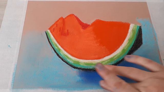 арбуз в технике пастель смотреть онлайн