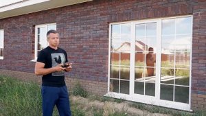 Одноэтажный дом. Облицовочный кирпич : Славянский кирпич, ЛСР Белый и Рязанский полнотелый