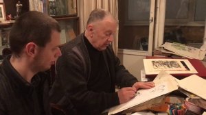 Виктор Чижиков рисует Олимпийского Мишку / Victor Chizhikov