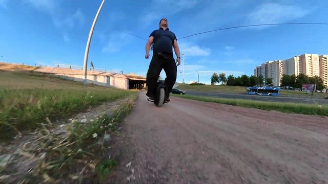 Моноколесо! Добро пожаловать в Будущее! С Работы на ninebot one Z10 вторая ревизия. смотреть онлайн