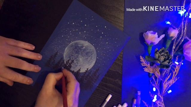 Как нарисовать зимний пейзаж карандашами How to draw a winter landscape with pencils смотреть онлайн