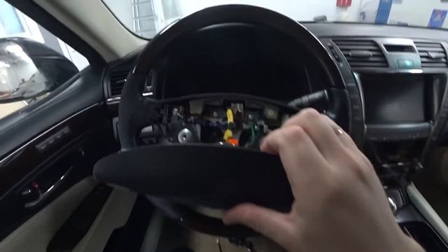 Как снять руль с Лексуса ЛС 600 | Lexus LS600 смотреть онлайн