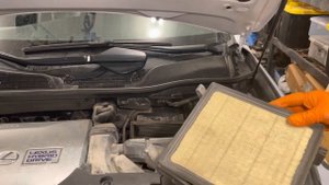 2010-2015 Lexus RX450h Hybrid Engine Air Filter Replacement Instructions