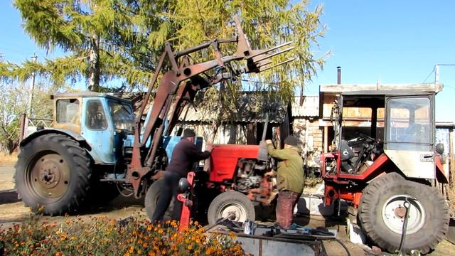 Т-25. Глобальный ремонт корзины. Как я регулирую сцепление. смотреть онлайн