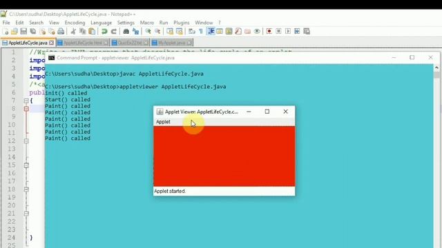 #92 - Applet Life Cycle Program смотреть онлайн
