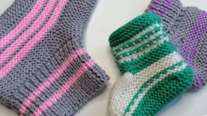 Сколько набрать петель для вязания тапочек-следков спицами - отвечаю на ваши вопросы