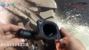 06A121132R Фланец системы охлаждения VW, Skoda, Audi, Seat