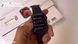 M8 Pro Max 2.1inch -Clone -Big Screen - Health Monitoring Smart Watch -45MM M8Pro Max-