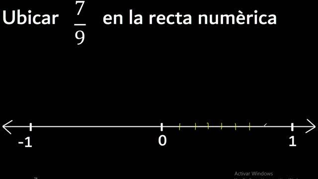 Ubicar 7/9 en la recta numerica , fraccion en la recta , fracciones смотреть онлайн