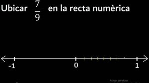 Ubicar 7/9 en la recta numerica , fraccion en la recta , fracciones