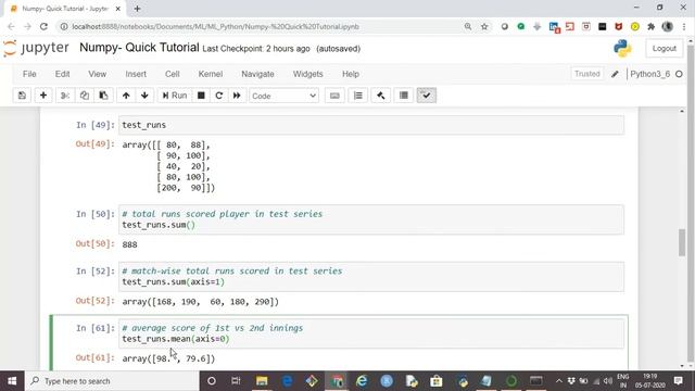 Numpy QuickTutorial