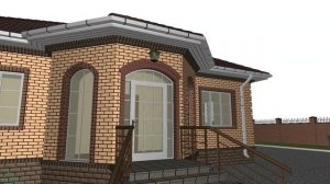 Проект одноэтажного дома «Эркер»   B-166-ТП