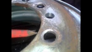 Ремонт диска грузового автомобиля MERCEDES-BENZ 814