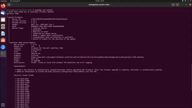Updating the Dell UEFI BIOS in Ubuntu 20.04 Using the Linux Vendor Firmware Service (LVFS) смотреть онлайн