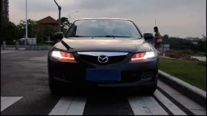 Передние фары Мазда 6 2002 2008 GG V11 type