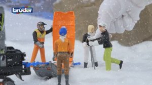 Skifahrer mit Zubehör -- 60040 -- Bruder Spielwaren