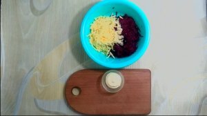 САЛАТ ИЗ СВЕКЛЫ С СЫРОМ И ЧЕСНОКОМ улетный салат