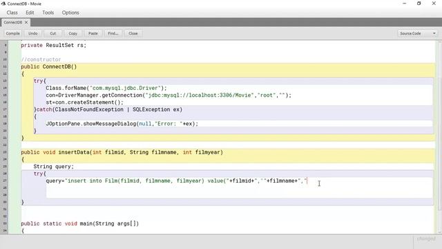 PART 3 - INSERTING DATA INTO SQL FROM JAVA (CRUD APPLICATION ) смотреть онлайн