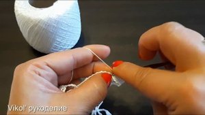 Белые снежинки крючком