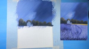 Как нарисовать пейзаж гуашью.