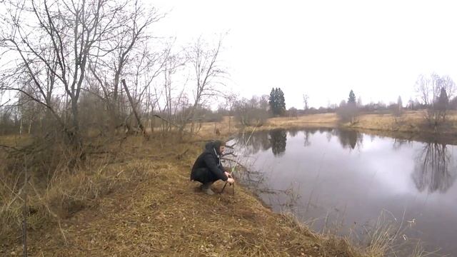 Ловля Голавля весной на Малой реке  Донки по большой воде.