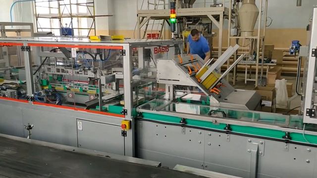 Оборудование для фасовки круп в варочные пакеты — картонажная машина БАЗИС-50