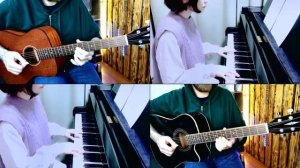 Эдельвейс - песня из фильма Звуки музыки (1965) на гитаре и пианино