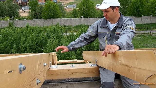 Монтаж мауэрлата, крепление к армопоясу стропил и стене крыши, установка шпильки своими руками смотреть онлайн