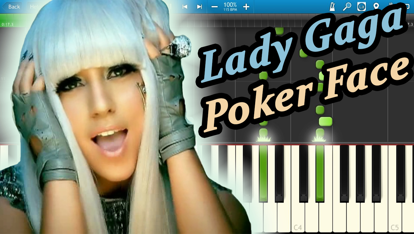 Lady gaga poker face перевод на русский. Леди Гага Покер фейс. Lady Gaga Poker face обложка. Poker face Lady Gaga Ноты. Видео семья поет под леди Гагу.