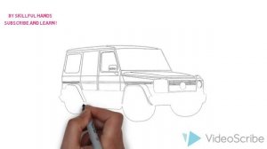 Speed drawing: Mercedes-Benz G Class / Быстрое рисование. Мерседес-Бенц G Класс
