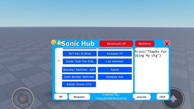 Roblox require script (sonic hub) смотреть онлайн