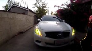 infiniti g37 custom oracle halo headlights