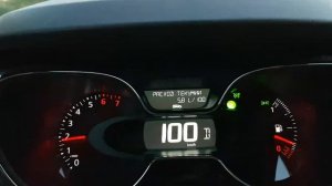 Renault Kaptur 1.6 CVT. Моментальный расход и обороты на 100км/ч.