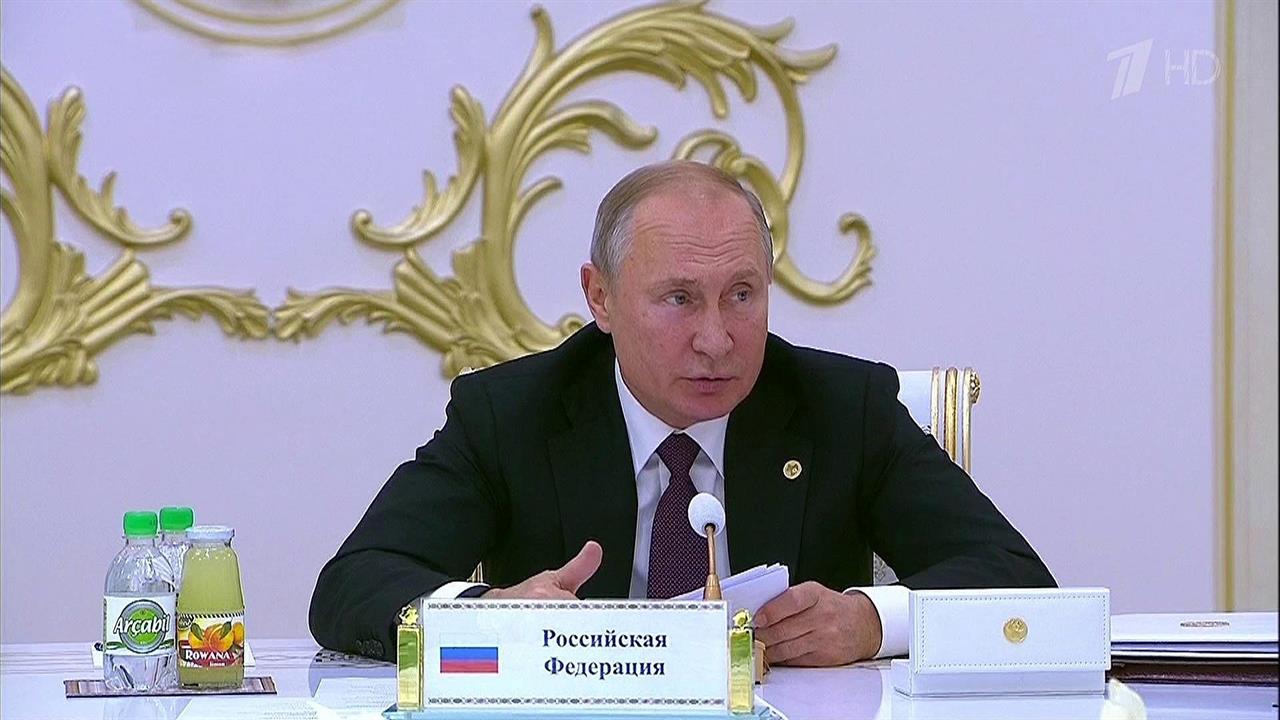Срыв отвода сил в Донбассе, ракетные испытания США...роризма - заявления Владимира Путина в Ашхабаде