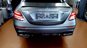 Mercedes Amg E63s  exhaust sound, звук выхлопа мерседес амг