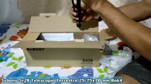 Svbony Sv28 Telescopio Terrestre 25-75x70 mm - Unboxing En Español