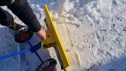 Лопата для уборки снега на колесах, лопата для снега, снегоочиститель, снегоуборочный отвал