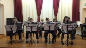 Ансамбль баянистов  и аккордеонистов.