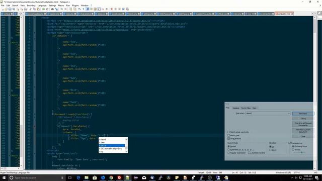 DataTables jQuery Plugin | Walkthrough & Tutorial