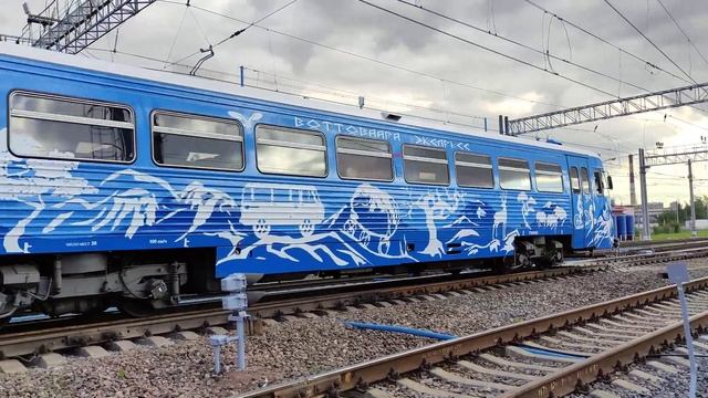 Рельсовый автобус РА1-0025 «Воттоваара экспресс», ст. Дача Долгорукова, г.СПб, 09.09.2022г.(4K UHD) смотреть онлайн