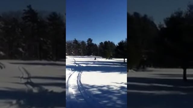 Jumping old snowmobiles