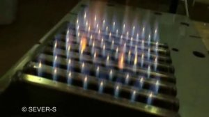 Горение гремучего газа, с добавлением пропана