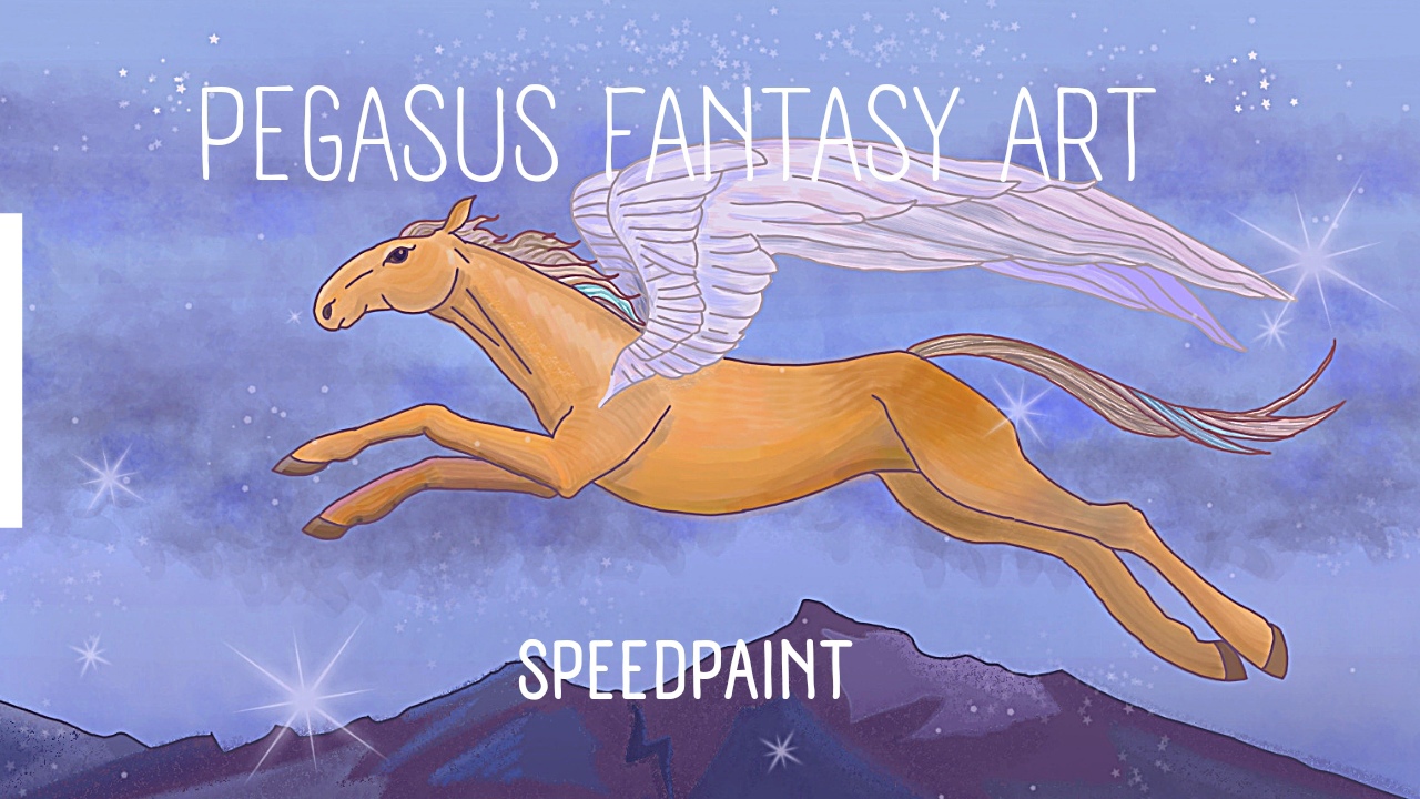 Speedpaint - Pegasus Fantasy Horse Art смотреть онлайн