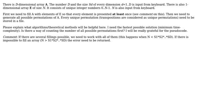 What is the fastest algorithm of generating all possible permutations (within a given set of... смотреть онлайн