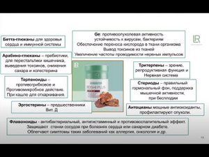 LR  гриб Рейши - аспекты применения