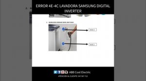 ERROR 4C LAVADORA SAMSUNG, ERROR 4E LAVADORA SAMSUNG, LAVADORA SAMSUNG DIGITAL INVERTER 2023