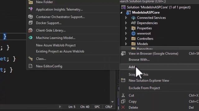 21 | Repository Pattern In ASP.NET Core 6 | ASP.NET Core Repository Pattern | Models (Hindi/Urdu)