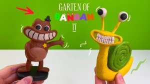 Зефирная Улитка Селин и Шериф Тодстер из пластилина ► Garten of Banban 2 | ИЗИ Лепка