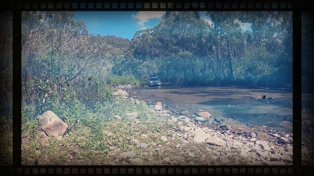 Lake Lyell with the boys in a stock Suzuki Vitara