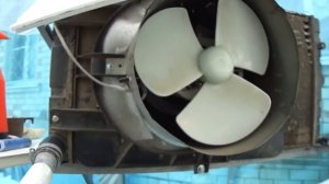 зимняя теплица-дополнительный обогрев от автом.радиатора с вентилятором